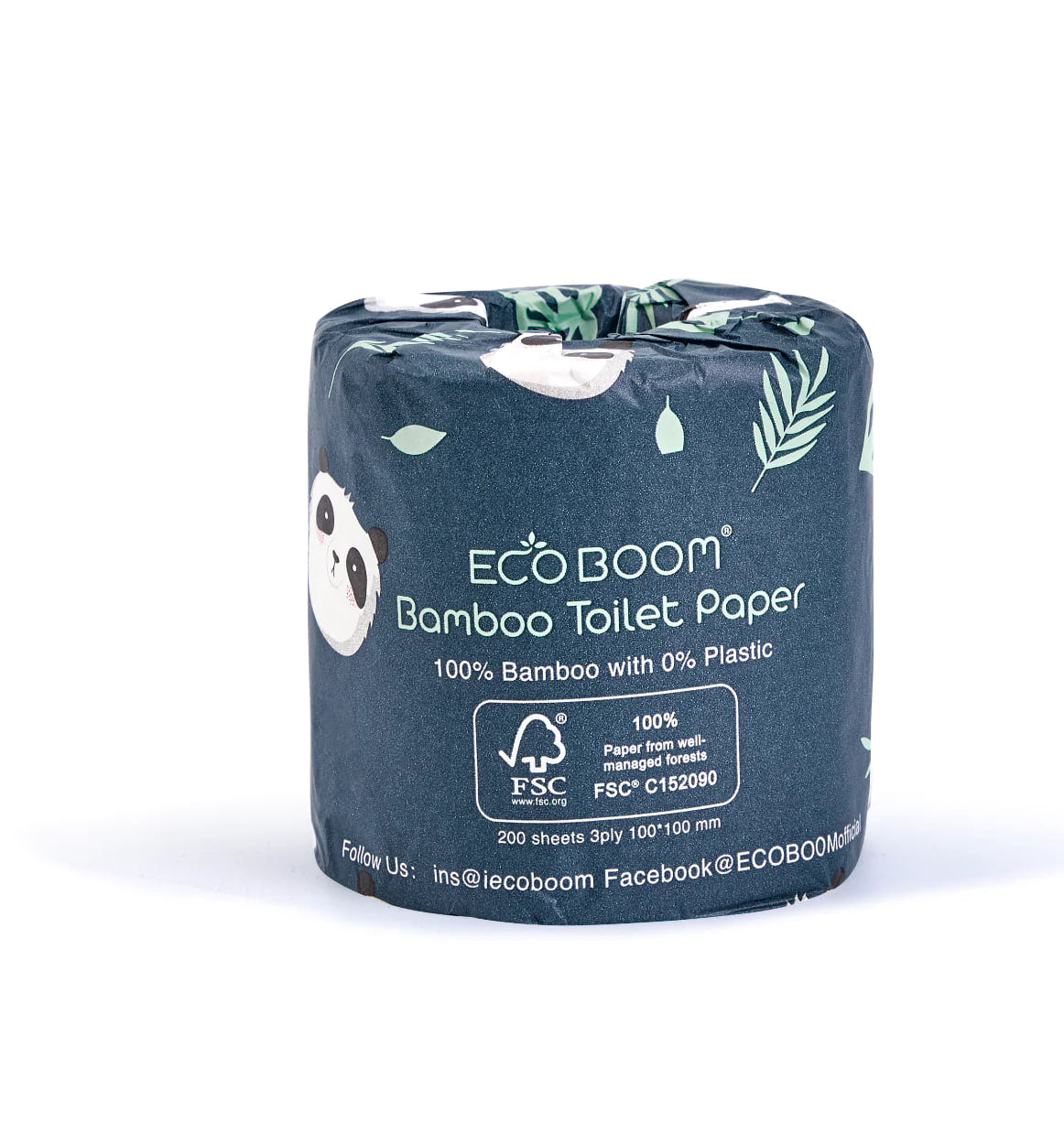 Eco Boom Biodegradable Bamboo Toilet Paper Roll