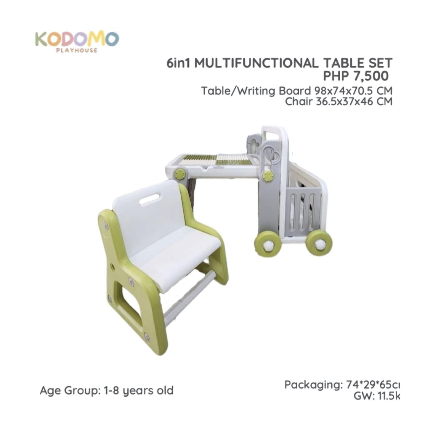 Kodomo 6 in 1 Multifunctional Table Set