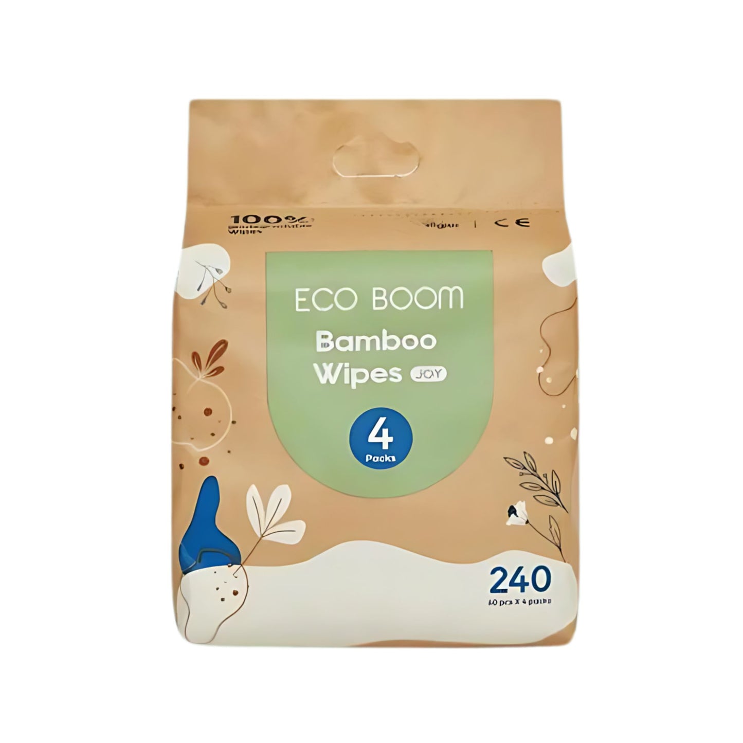 Eco Boom 100% Biodegradable Bamboo Wipes