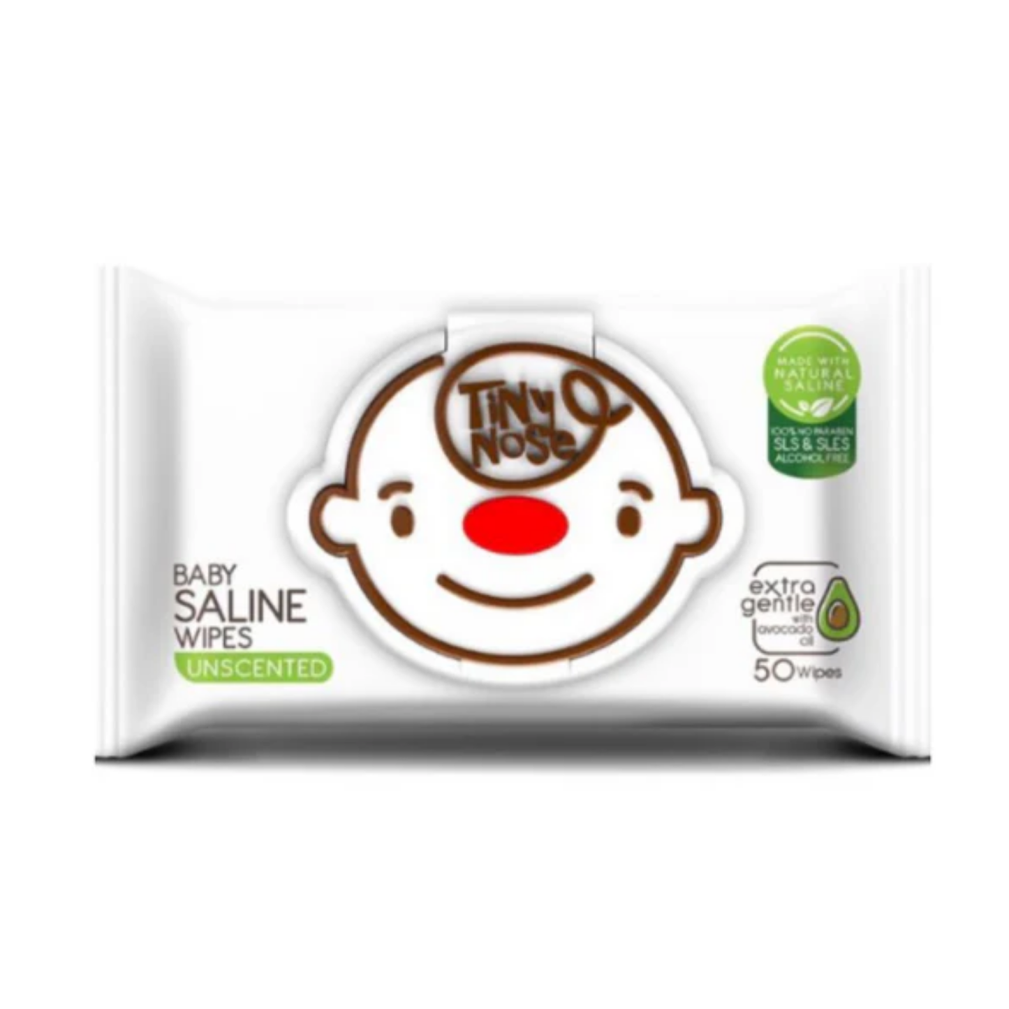 (BUNDLE OF 3) Tiny Nose Gentle Saline Baby Wipes