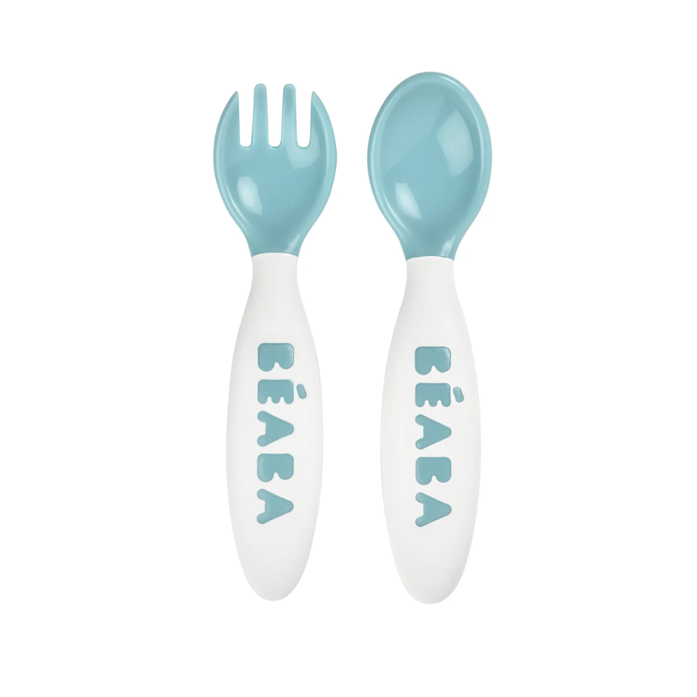 Beaba 2nd-Age Training Fork & Spoon Set