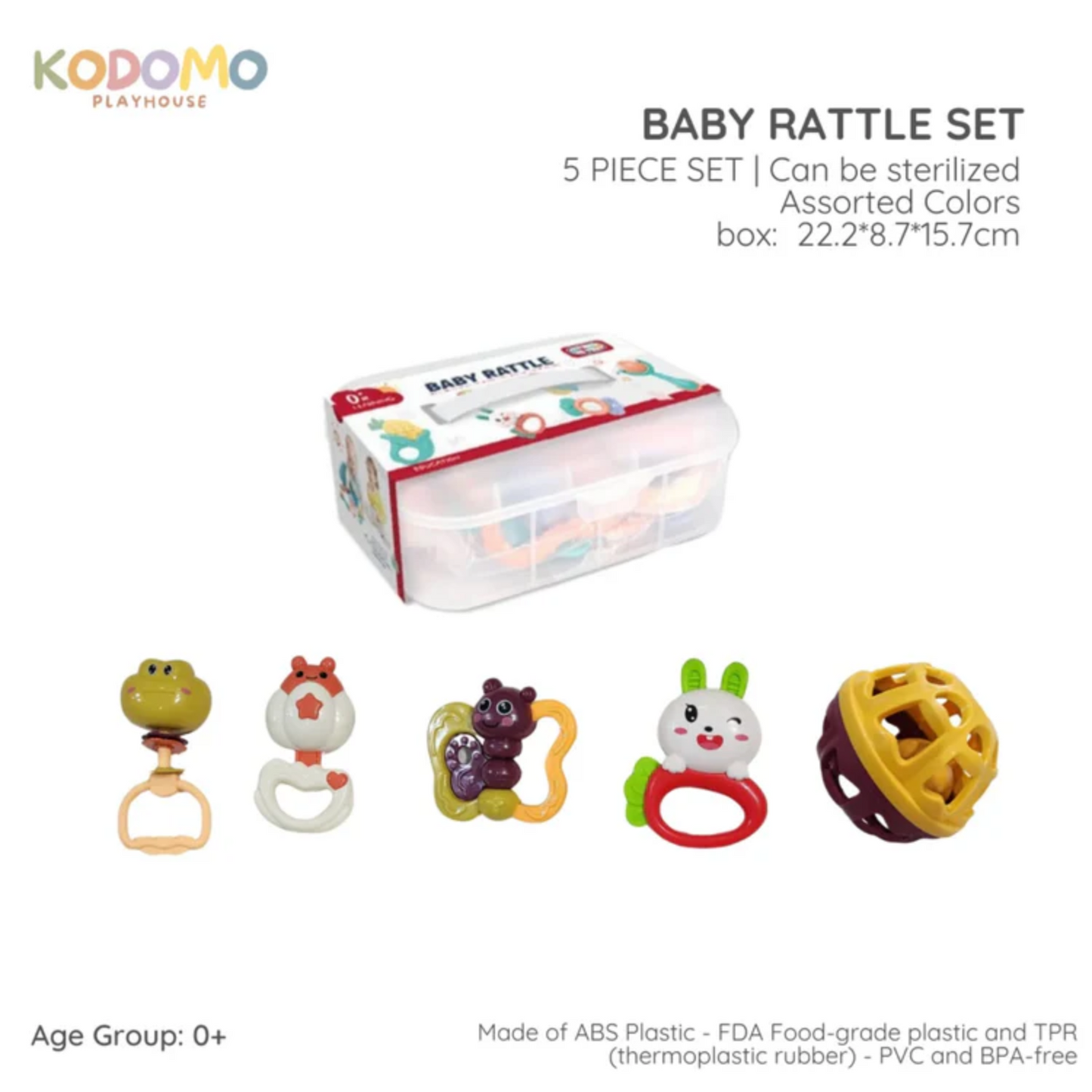 Kodomo Playhouse Rattle Set