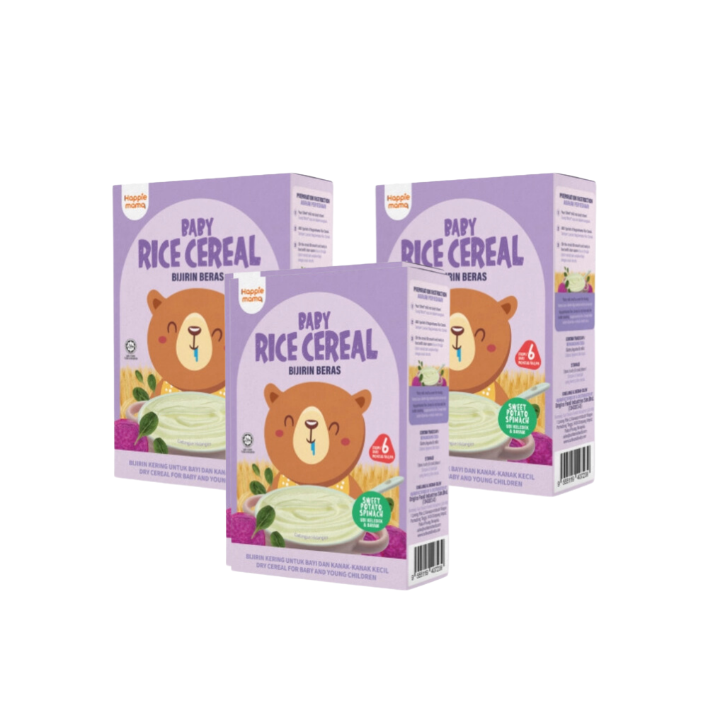 Bundle of 3 Happiemama Baby Rice Snack (6 months up)