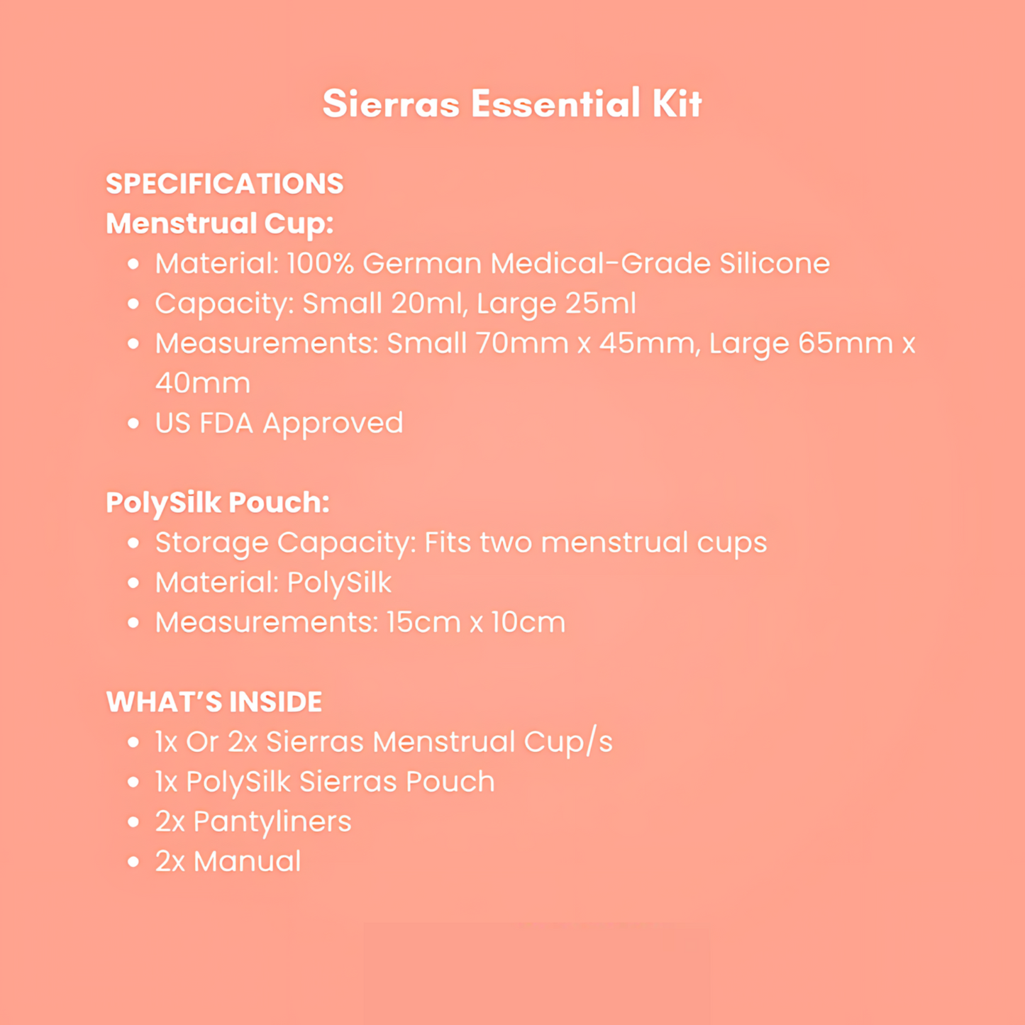 Sierras Menstrual Essentials Kit