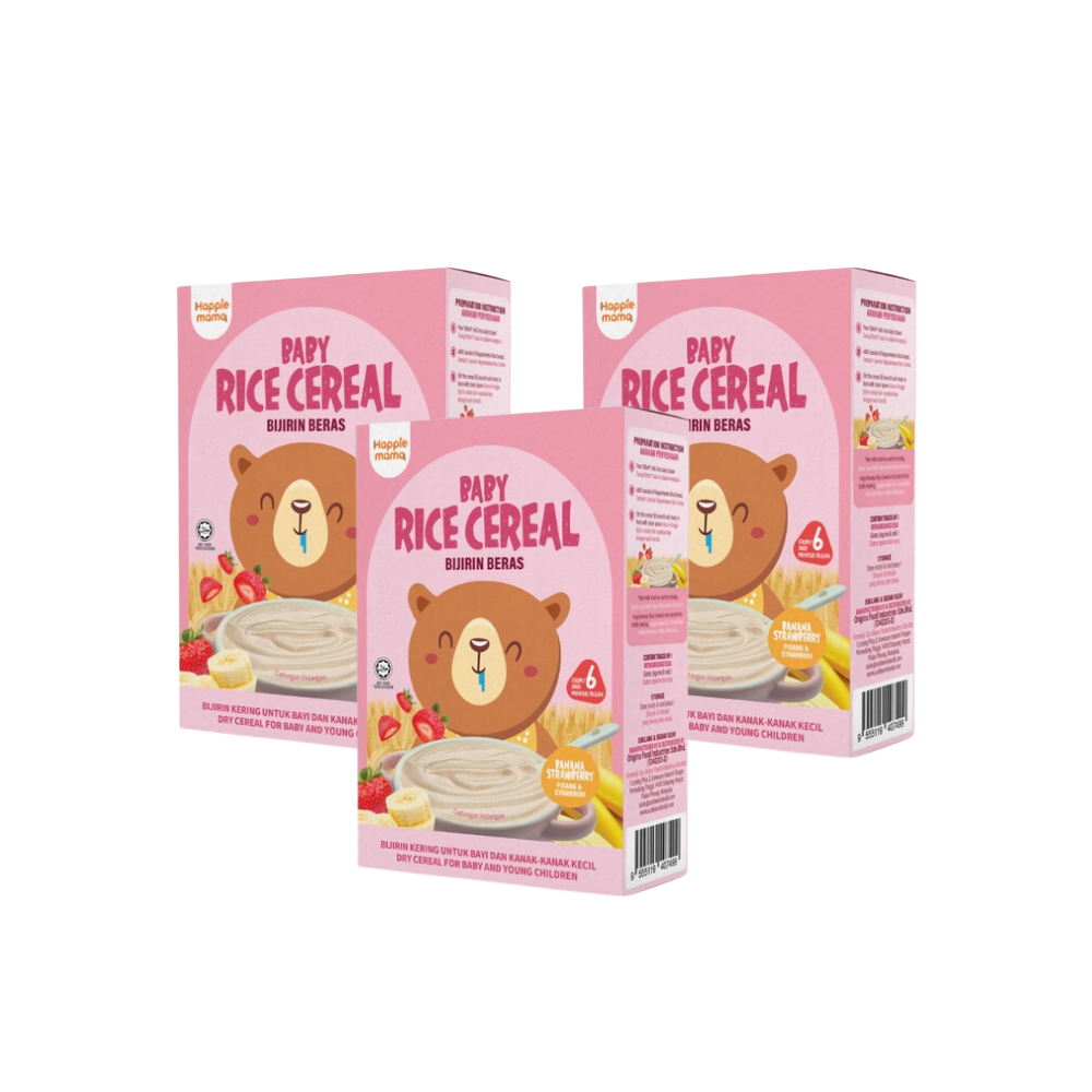 Bundle of 3 Happiemama Baby Rice Snack (6 months up)