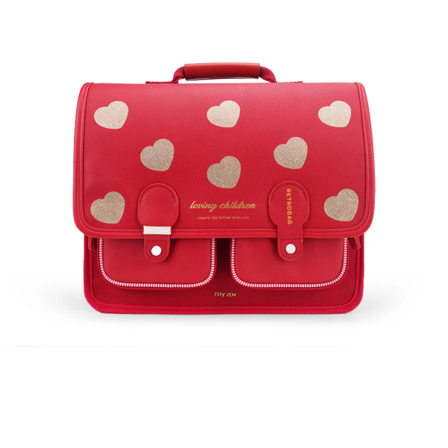 Zoyzoii B66 Retro Series RED School Bag