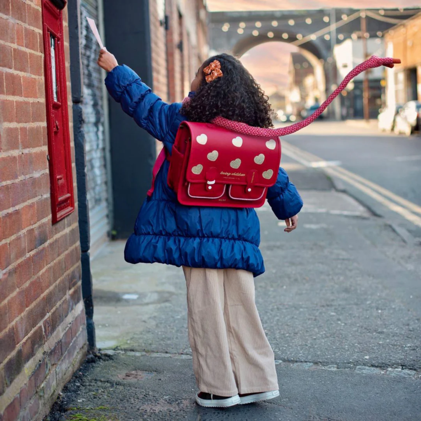 Zoyzoii B66 Retro Series RED School Bag