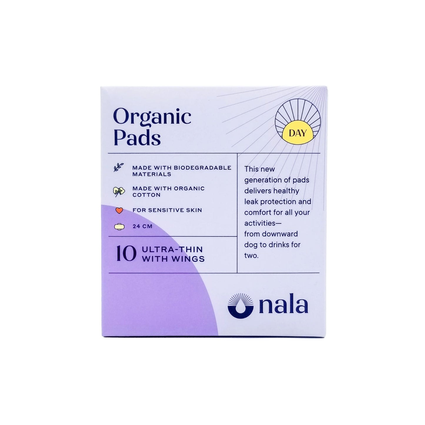 Nala Biodegradable Day Pads With Wings
