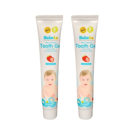 Bebeta Tooth Gel Strawberry Flavor 50ML Bundle of 2