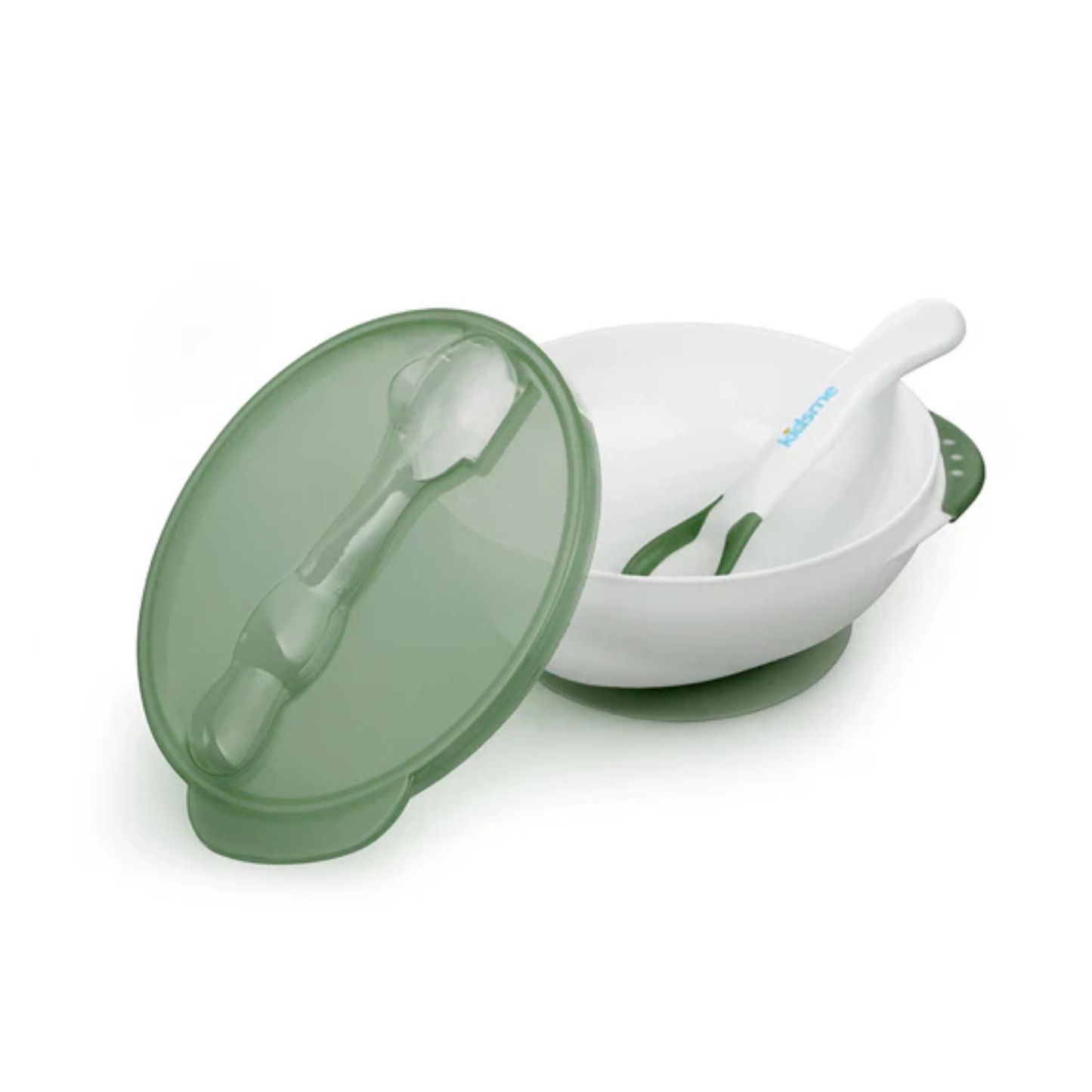 Kidsme Suction Bowl with Ideal Temperature Feeding Spoon Set