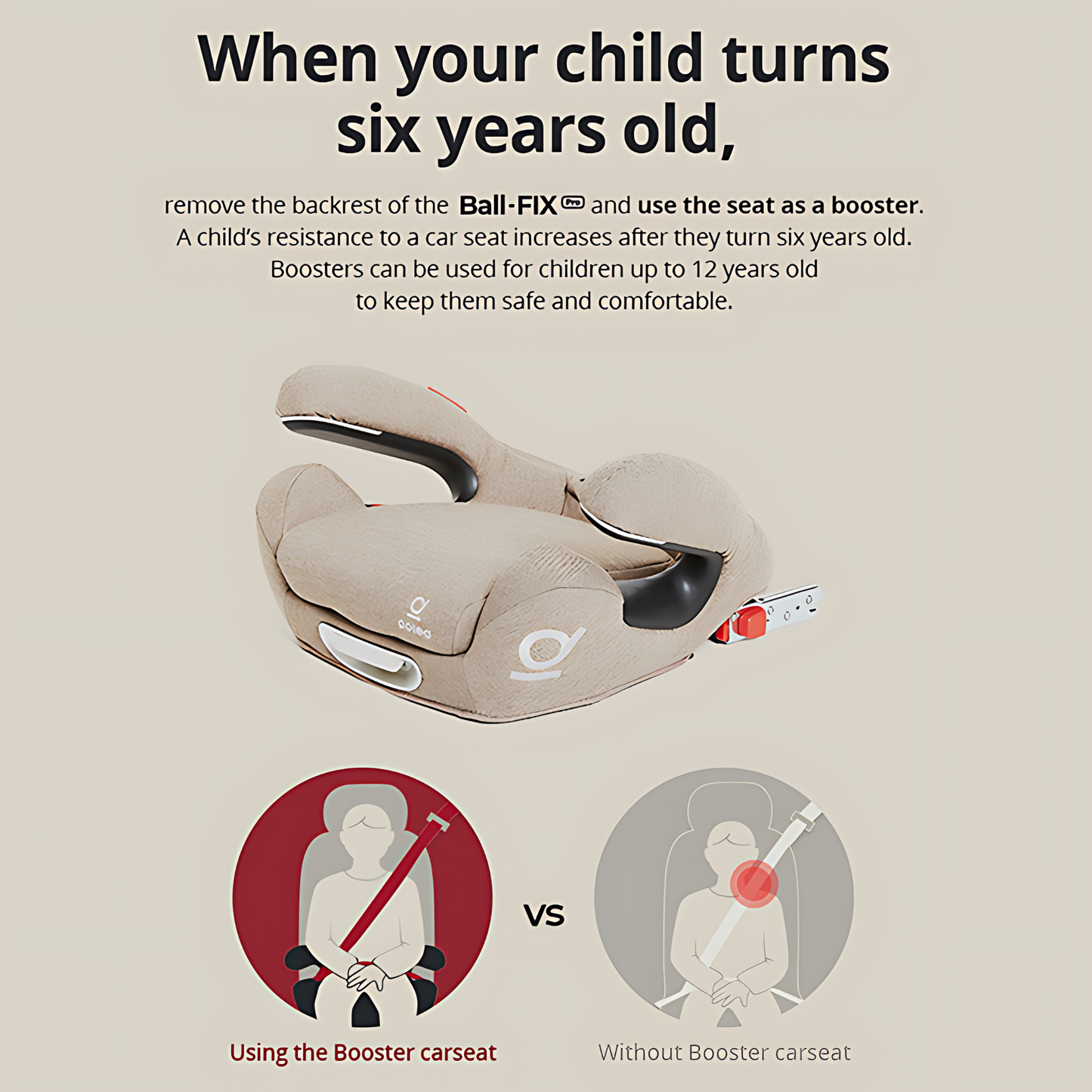 Poled Ball-Fix Pro Car Seat (3-12 years old)