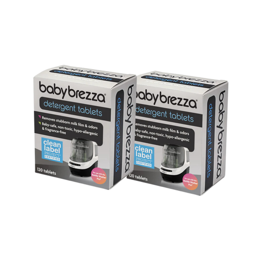 (BUNDLE OF 2) Baby Brezza Bottle Washer Pro Detergent Tablets (120pcs) I Effectively eliminates persistent milk odors, Safe for babies, and Non-toxic