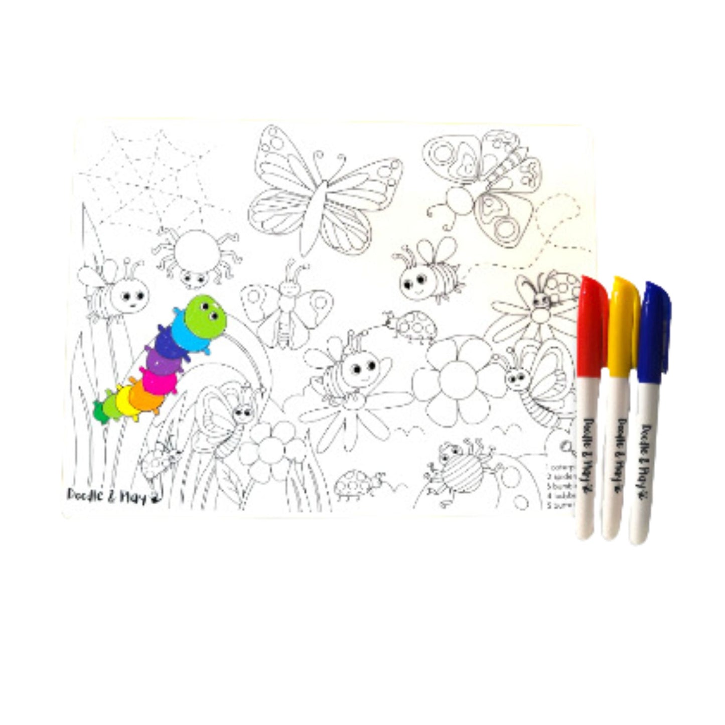 Doodle & Play Reusable Coloring Mat MINI Set