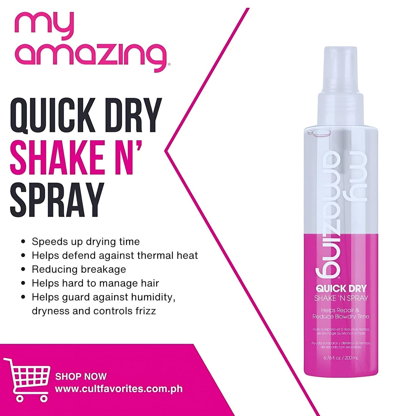 My Amazing Quick Dry Shake 'N Spray 200ML