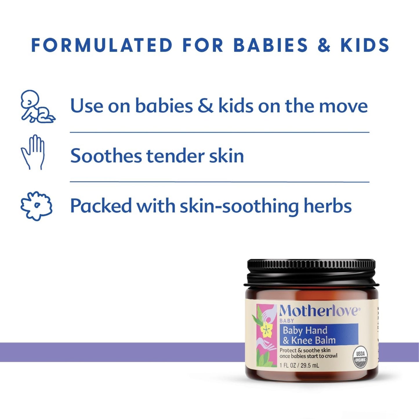 Motherlove Organic Baby Hand & Knee Balm