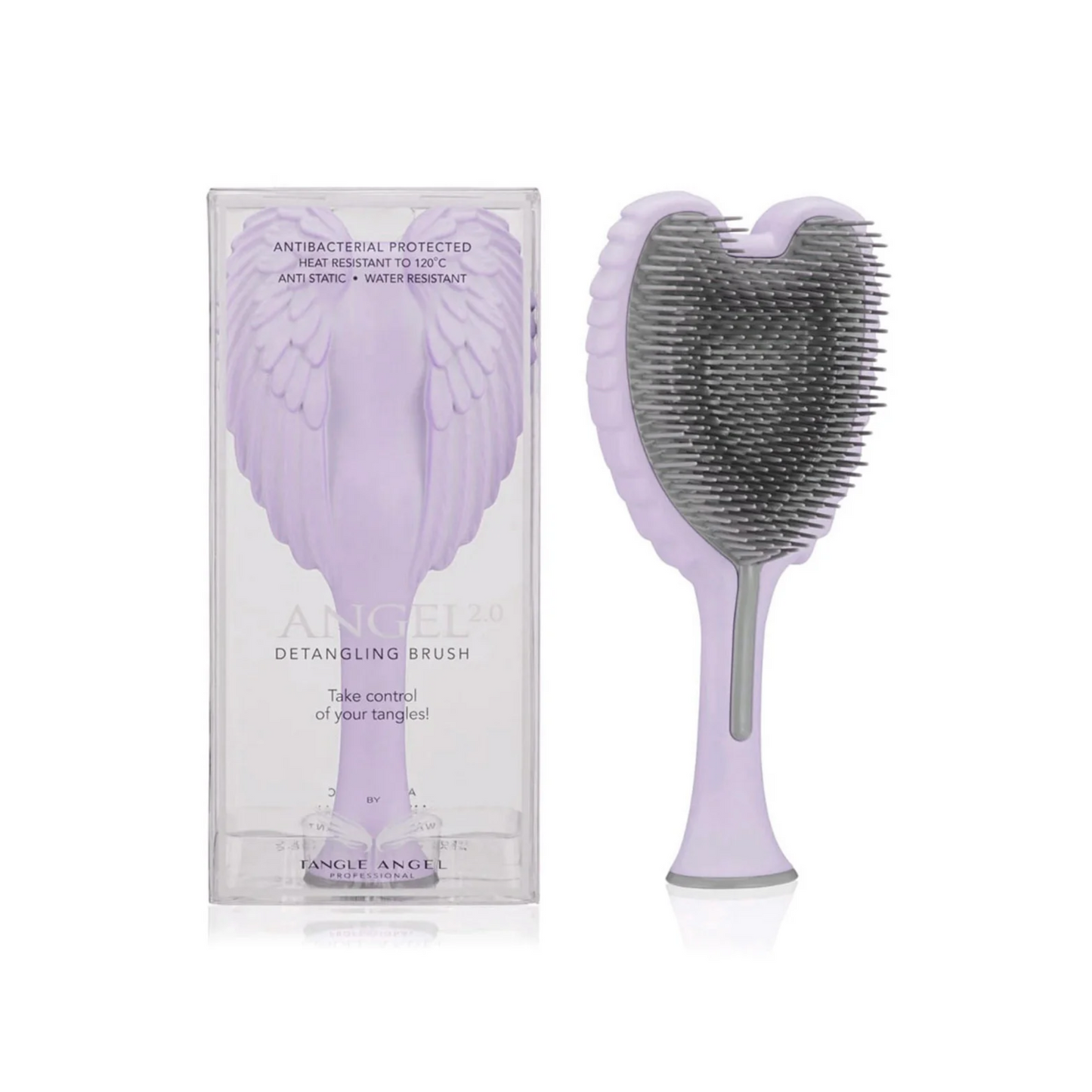 Tangle Angel Hair Detangling Brush 2.0 Pastel Lilac Grey Bristles