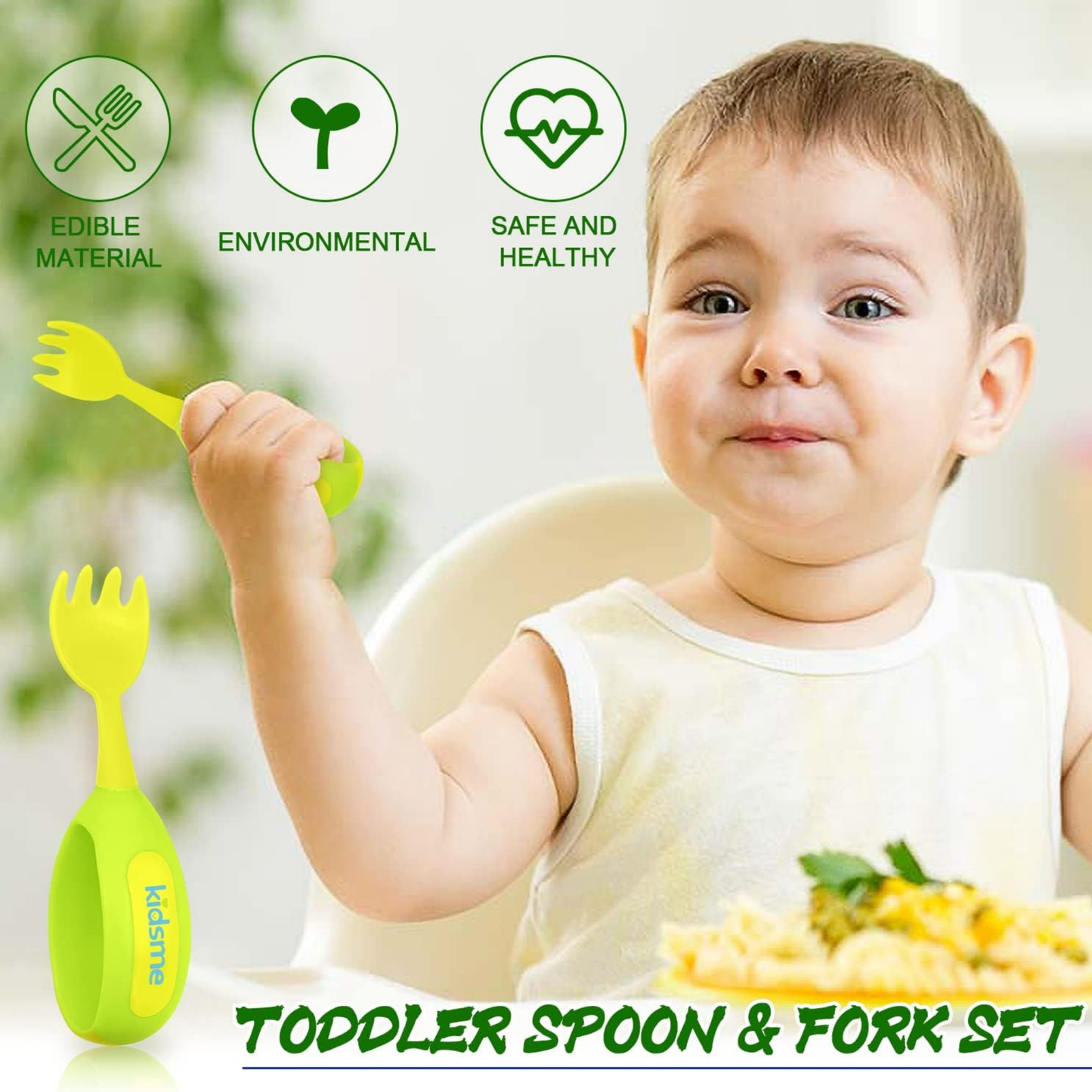 Kidsme Toddler Fork & Spoon Set