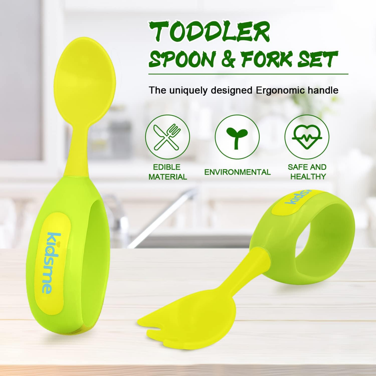 Kidsme Toddler Fork & Spoon Set