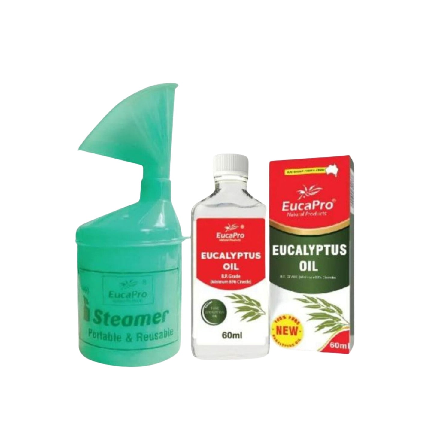 Eucapro Eucalyptus Oil with Steam Inhaler Case