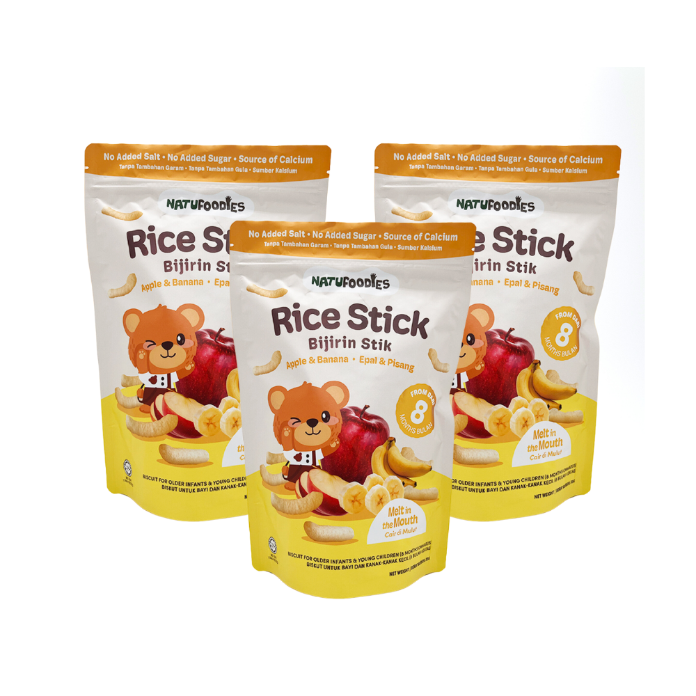 Bundle of 3 Natufoodies Rice Stick (8 months up)