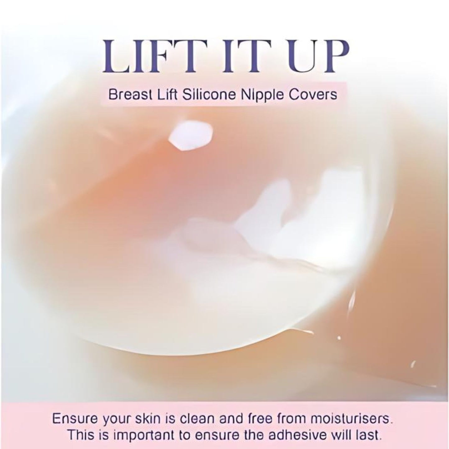 Tamme Lift It Up Adhesive Silicone Nipple Covers For Saggy Breast In Vanilla