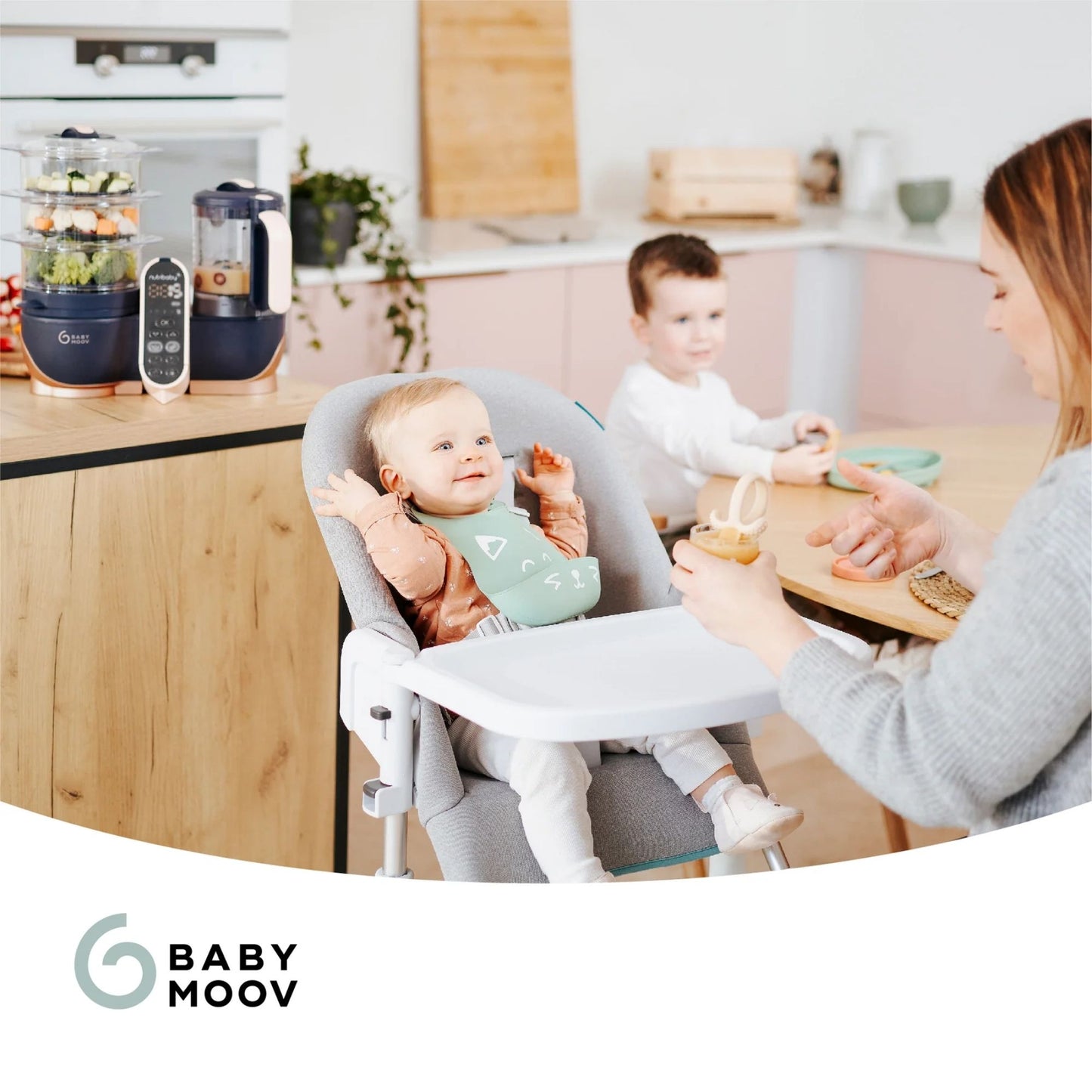 Babymoov Nutribaby(+) XL 6-in-1 Large Capacity Multi-Purpose Baby and Adult Food Processor