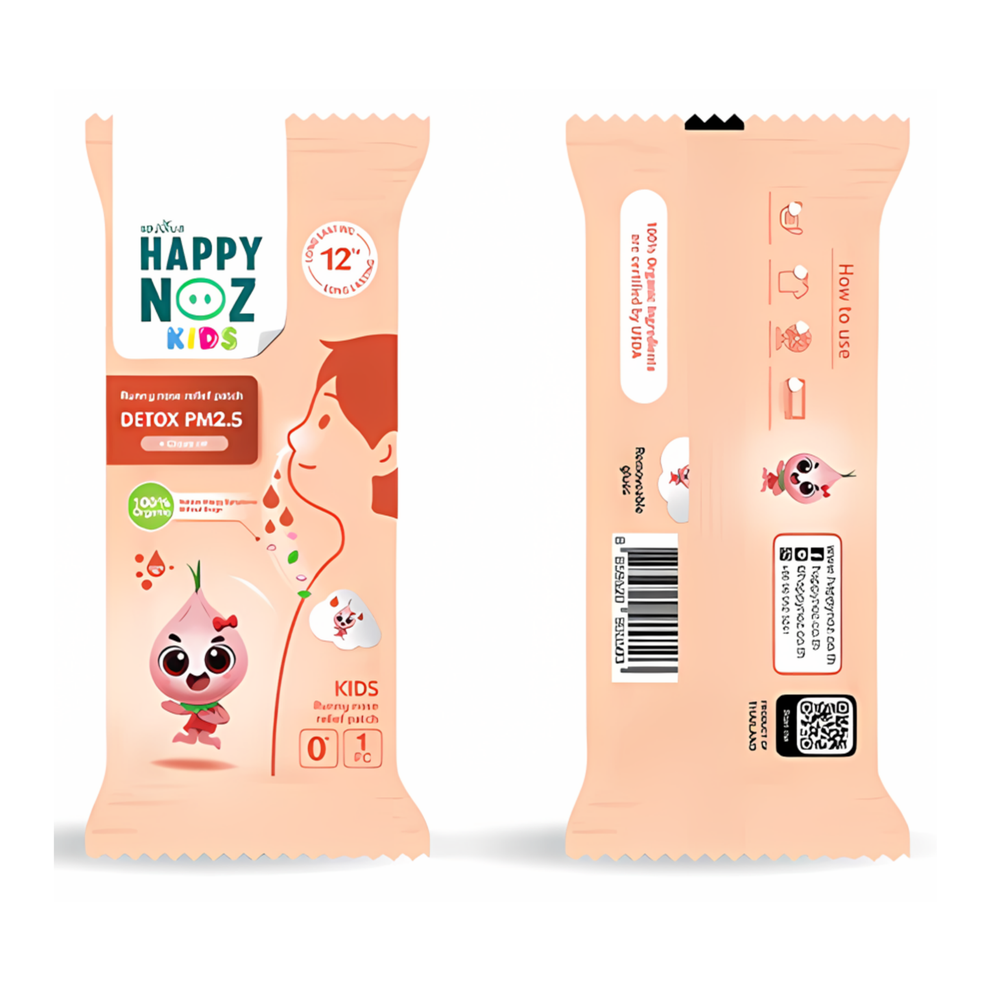 Happy Noz Organic Onion Sticker: Detox PM2.5 (6s)