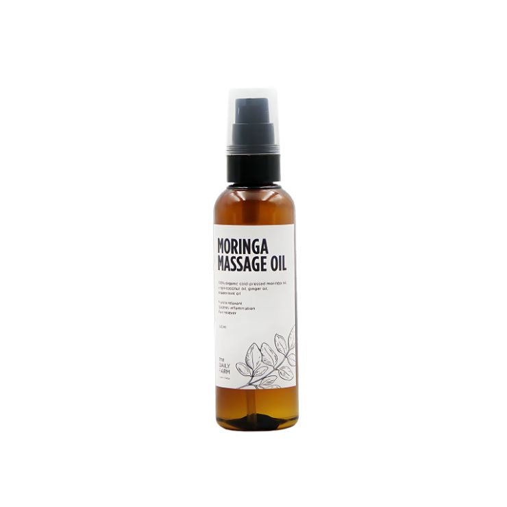 The Daily Farm Moringa Massage Oil 100ml I Provides a calming rejuvenating massage, Soothes sore muscles and promotes relaxation