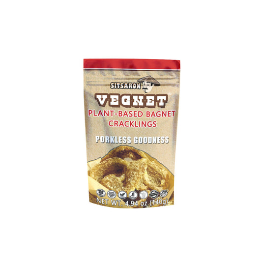 Vegetari Sitsaron Vegnet Plant-Based Bagnet Shiitake Mushroom Cracklings Snack 140G I Healthy Vegan No Pork ZeroTransfat