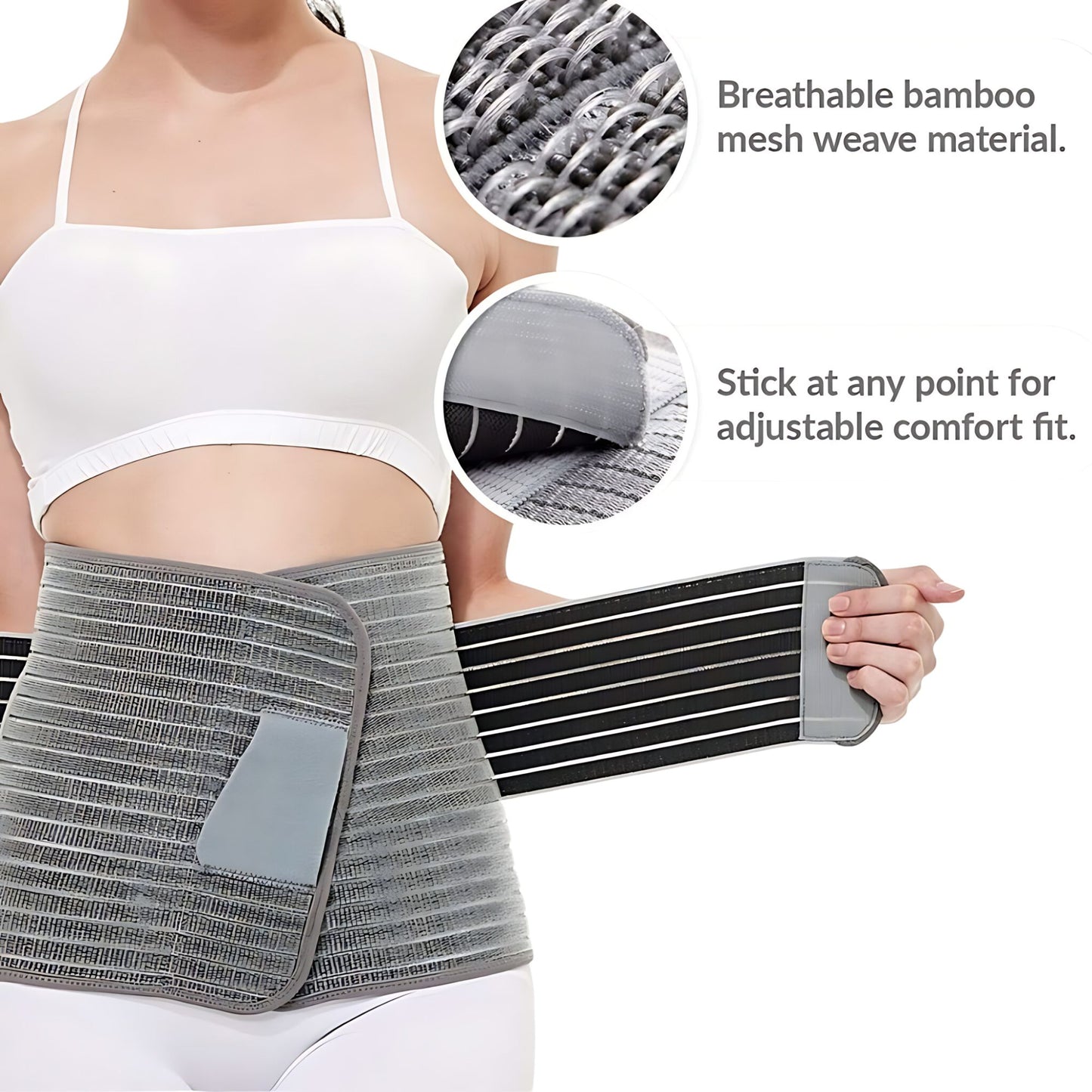 Lunabebe by Mama Blends Medical Grade Belly Belt Postpartum Belly Support I Suitable for any post-operation recovery, Has medical grade 360deg compression, Can cover the incision area of CS moms