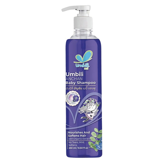 Umbili Anchan Herbal Baby Shampoo 250ml / Safe for Newborns and Up/ Tear-Free