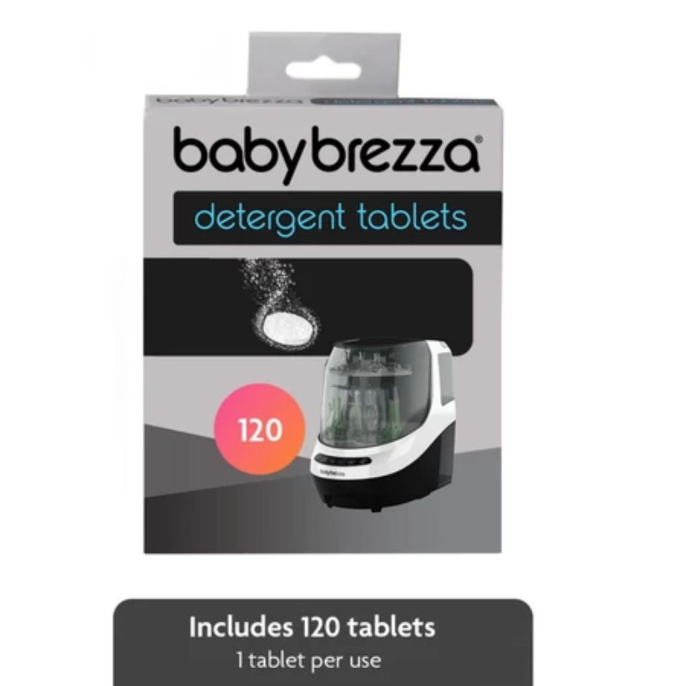 (BUNDLE OF 2) Baby Brezza Bottle Washer Pro Detergent Tablets (120pcs) I Effectively eliminates persistent milk odors, Safe for babies, and Non-toxic