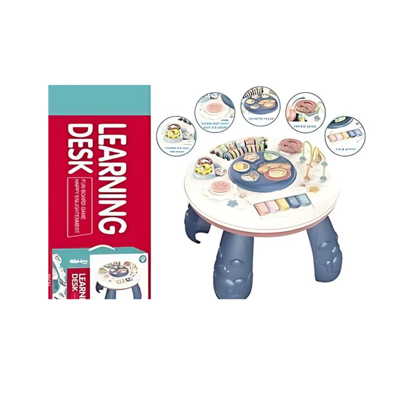 Little Fat Hugs Learning Game Desk W/Multi-functional Table I Suitable for babies, Encourages exploration, Builds strong foundation for future learning, and Developing motor skills