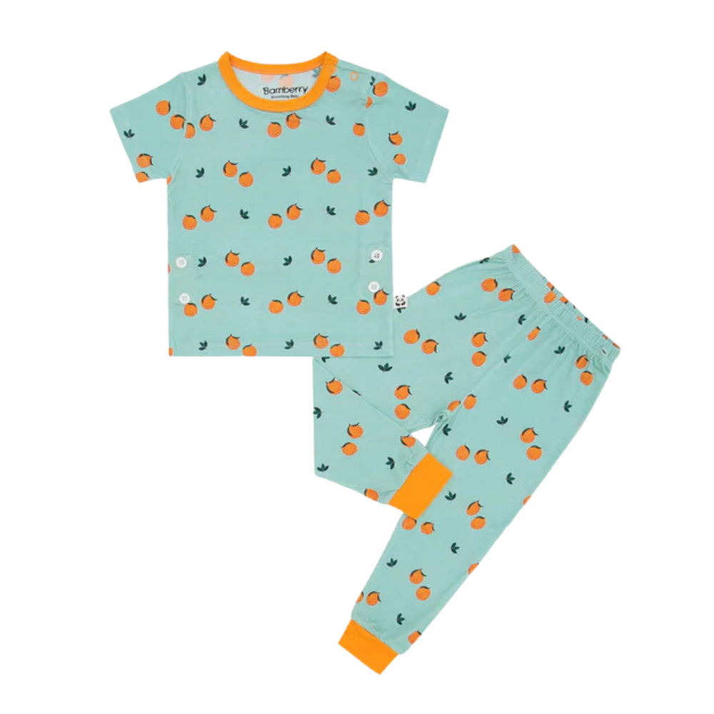 Bamberry Short Sleeves Pajama Set Garden Fresh Collection | 12 months - 7 years old