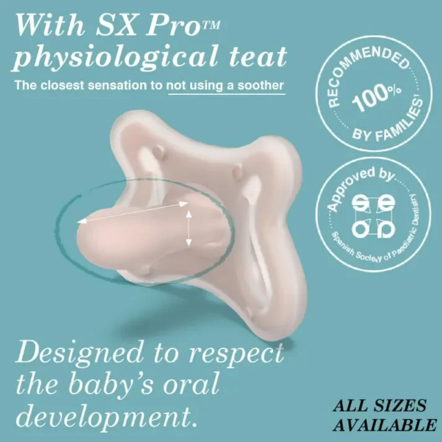 Beaba Suavinex ZERO ZERO Soother - BPA-Free Silicone Pacifier with SX Pro Physiological Nipple