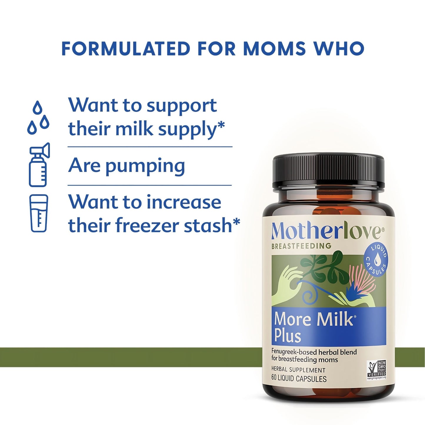 Motherlove More Milk Moringa Liquid Capsules