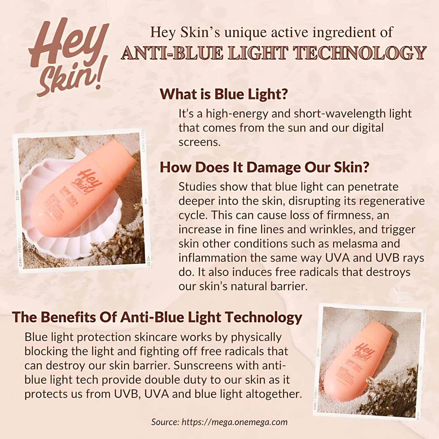 BUY 1 GET 1 FREE Hey Skin Glow Sun Cream SPF 50+ PA+++ UVA/UVB protection