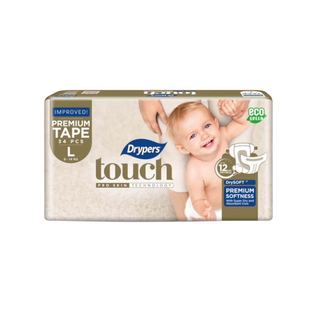 Drypers Premium Touch Tape Diapers