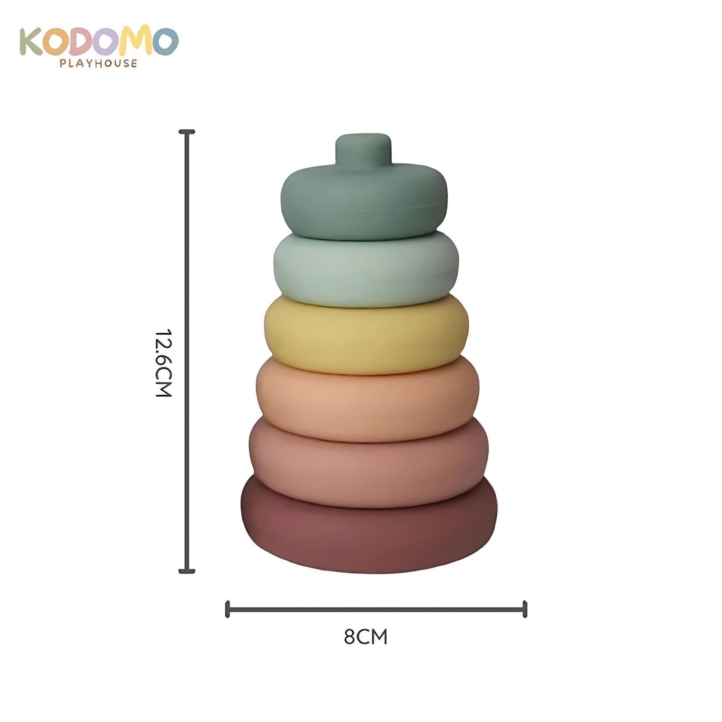 Kodomo Playhouse Silicone Round Stacking Toy