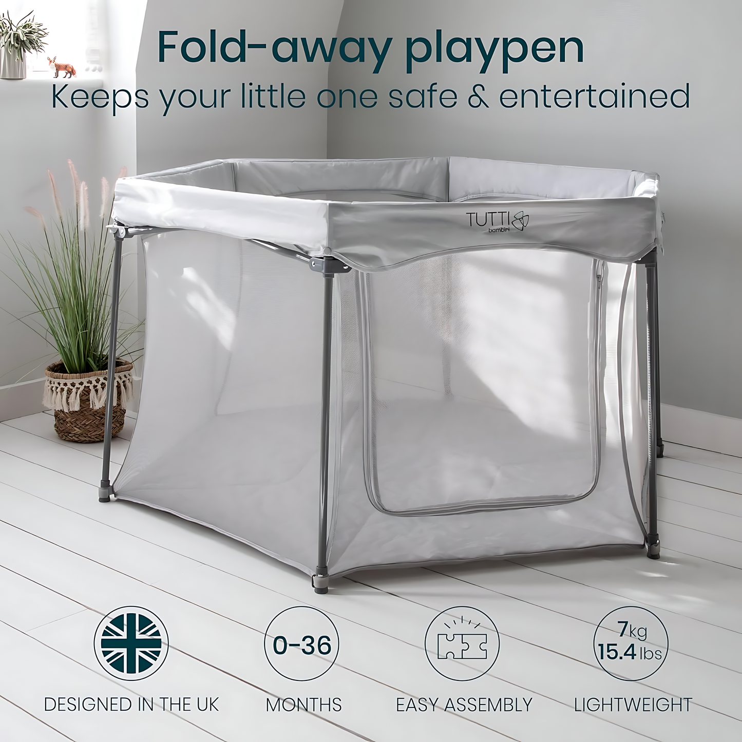 Tutti Bambini Foldable Hexa Baby Playpen