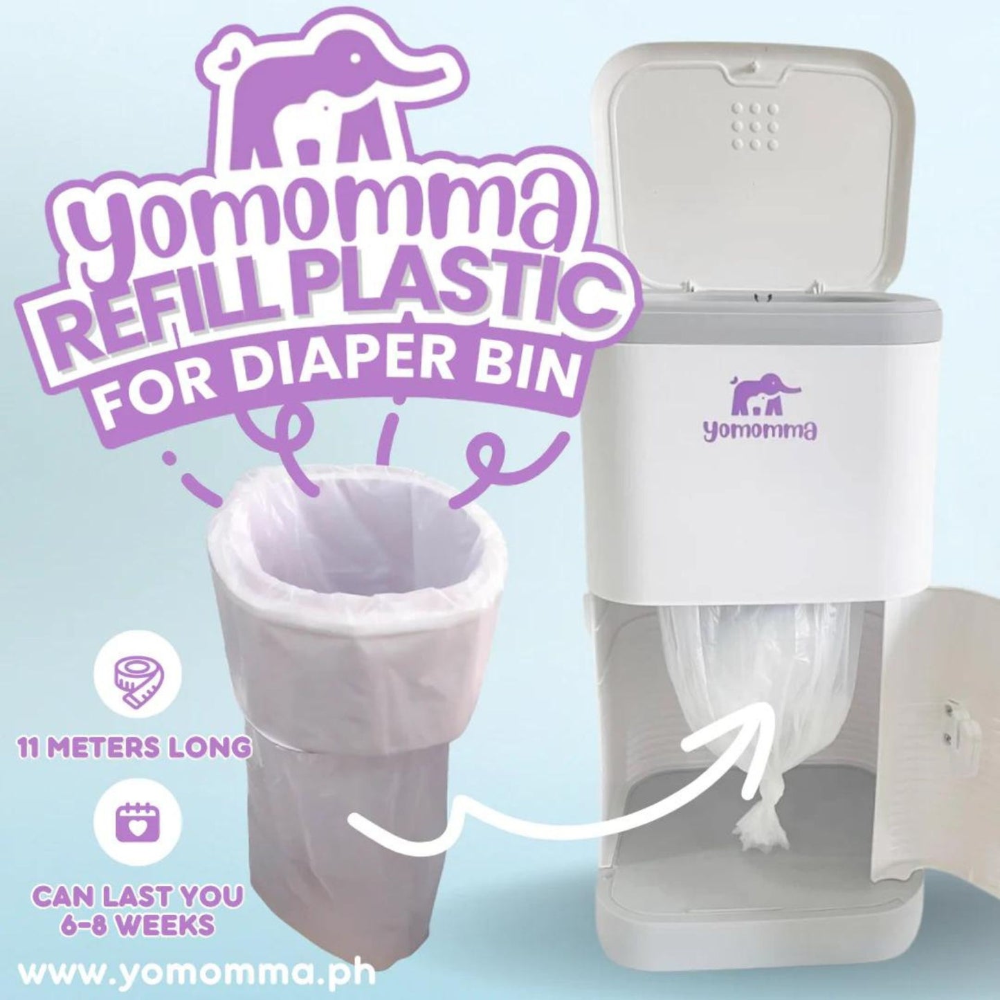 Yomomma Plastic Refill Diaper Bin