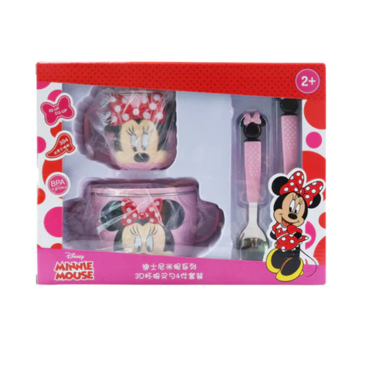 Dish Me Disney Tableware Stainless Mug bowl, Cup, Spoon & Fork 4pcs Gift Set