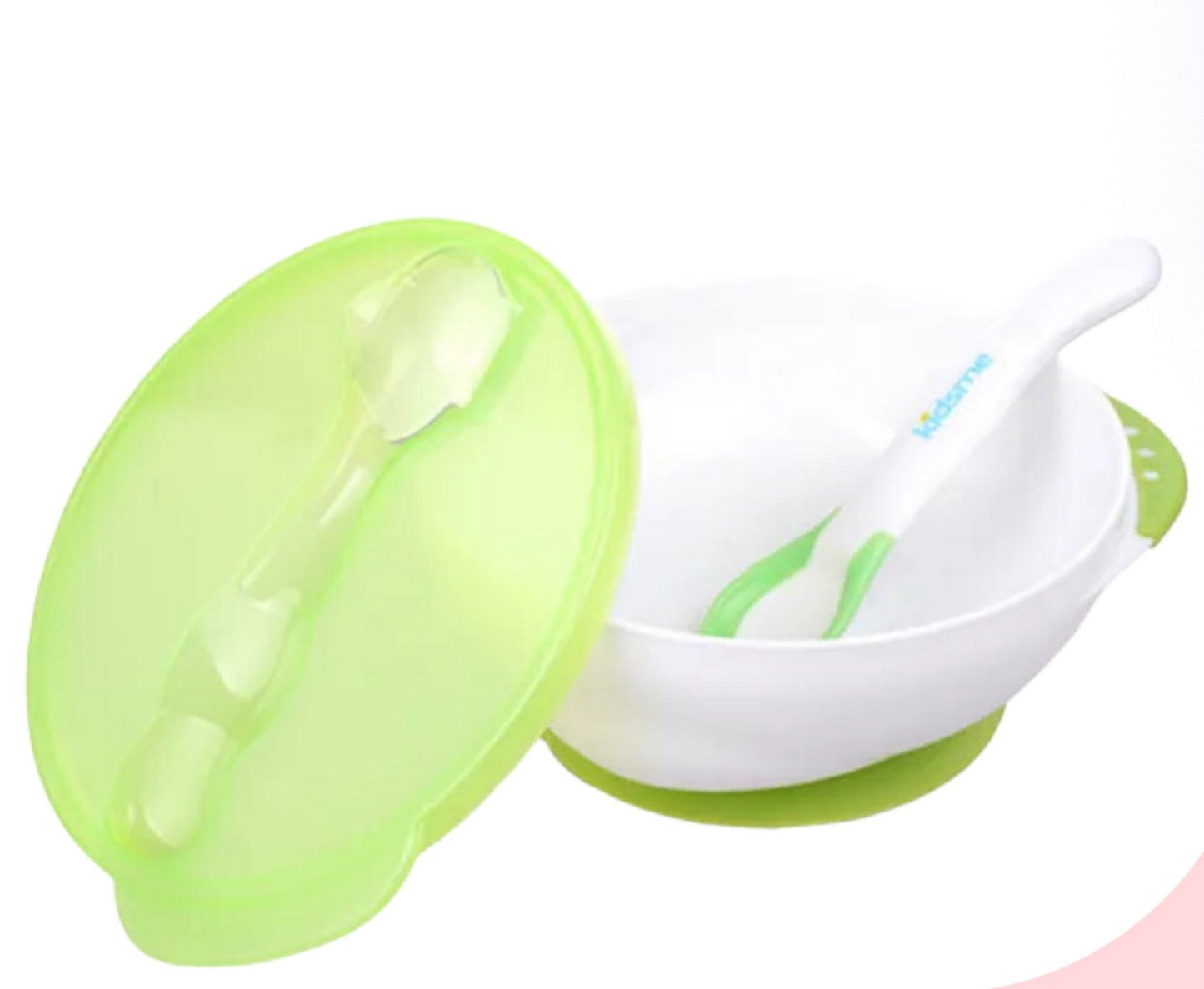 Kidsme Suction Bowl with Ideal Temperature Feeding Spoon Set