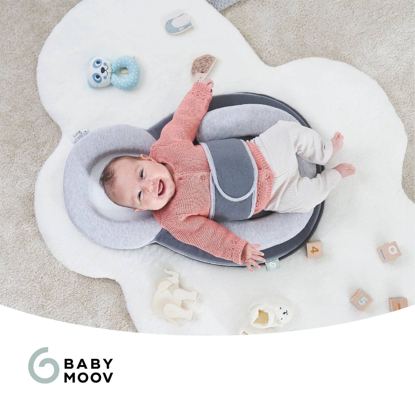 Babymoov Cosydream+ Ergonomic Elevated Baby Lounger Suitable for 0 to 3 months