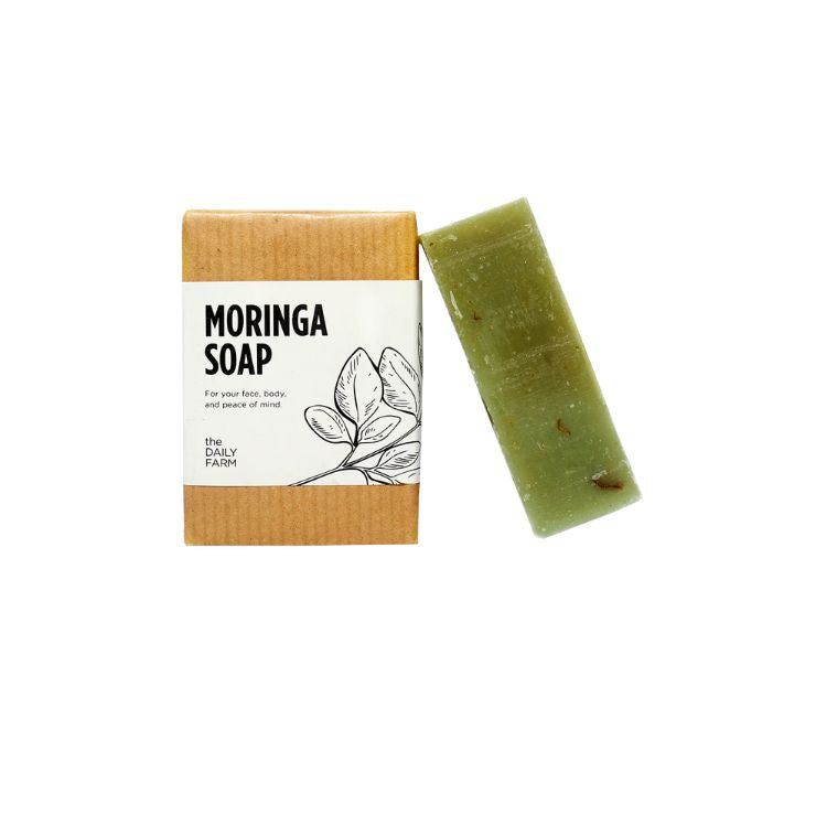 The Daily Farm Moringa Soap 120g I Nourish Your Skin Naturally, Gentle for Daily Use, Soft