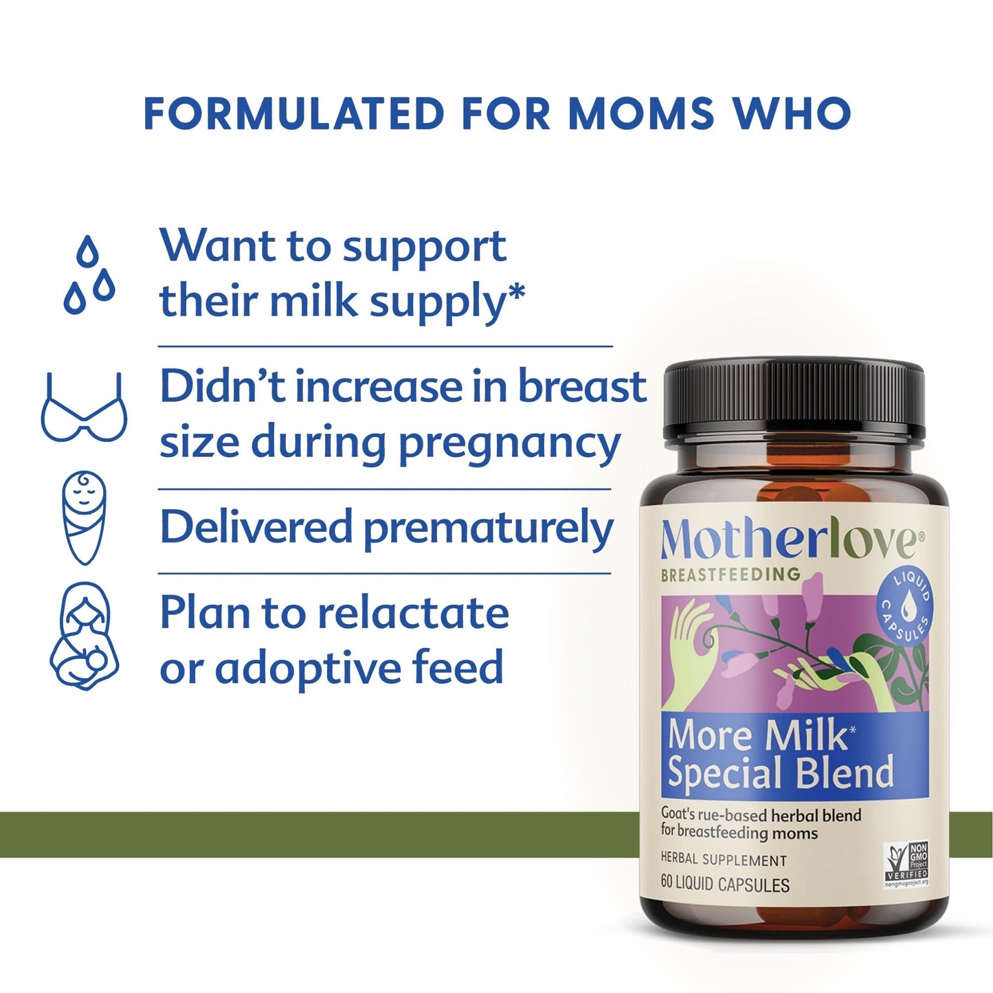 Motherlove More Milk Special Blend Liquid Capsules