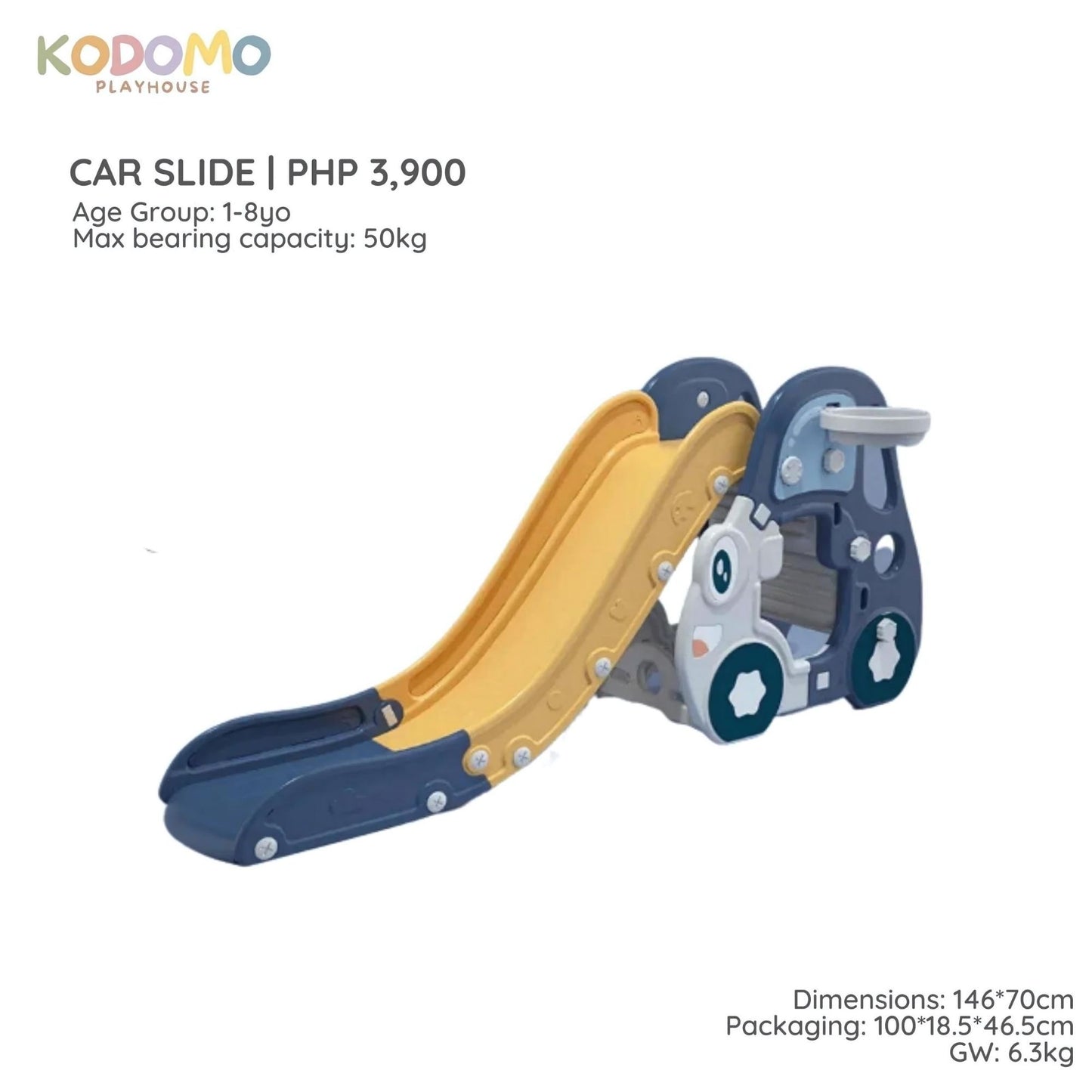 Kodomo Playhouse Car Slide