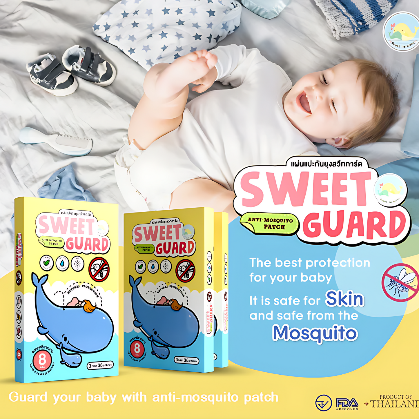 Sweet Guard Anti-Mosquito & Anti-Fleas Patch