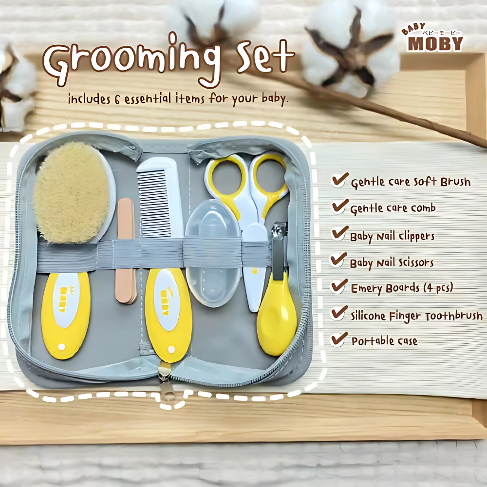 Baby Moby Grooming Kit and Pouch with Portable Case SET