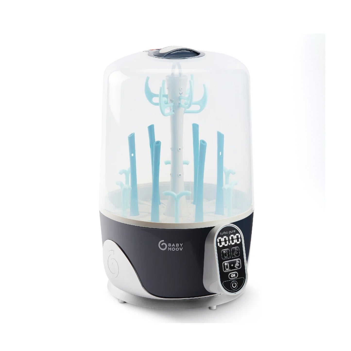 Babymoov Turbo Pure 3-in-1 Steriliser, Dryer & Purified Bottle Storage with HEPA Filter